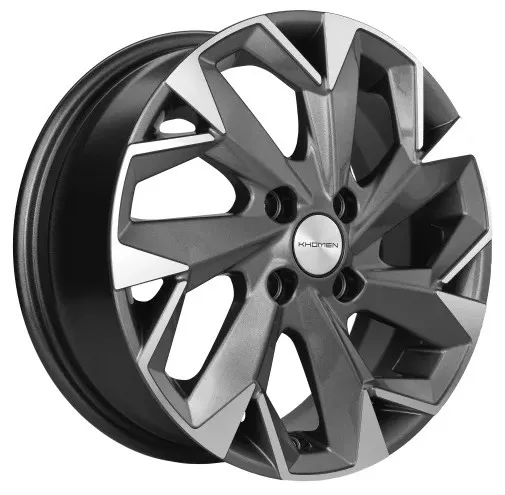 Диск Литой Khomen Wheels мод.KHW1402 D14*5.5 PCD 4*100 ET38 DIA67.1  Gray-FP  