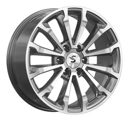 Диск Литой K&K мод.KP006 (TANK) D20*8.5 PCD 6*139.7 ET33 DIA100.1  Diamond gloss graphite  