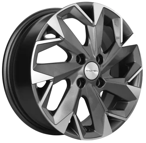Диск Литой Khomen Wheels мод.KHW1402 D14*5.5 PCD 4*100 ET43 DIA60.1  Gray-FP  